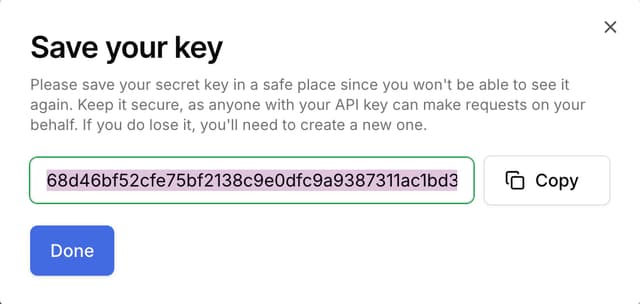 Step 2: Get your API key